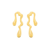 Brinco Dourado Orgânico de Gota
