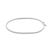 Pulseira Bracelete Oval em Prata 925