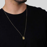 Escapulário Dourado Masculino Tradicional