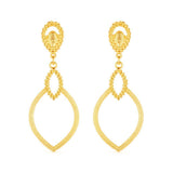 Brinco Dourado Luxo Gota de Gala