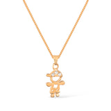 Colar Dourado Filho com Zircônia